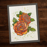 Sketchy Roses 4x6" Clear Stamp Set 18636 - Paper Rose Studio