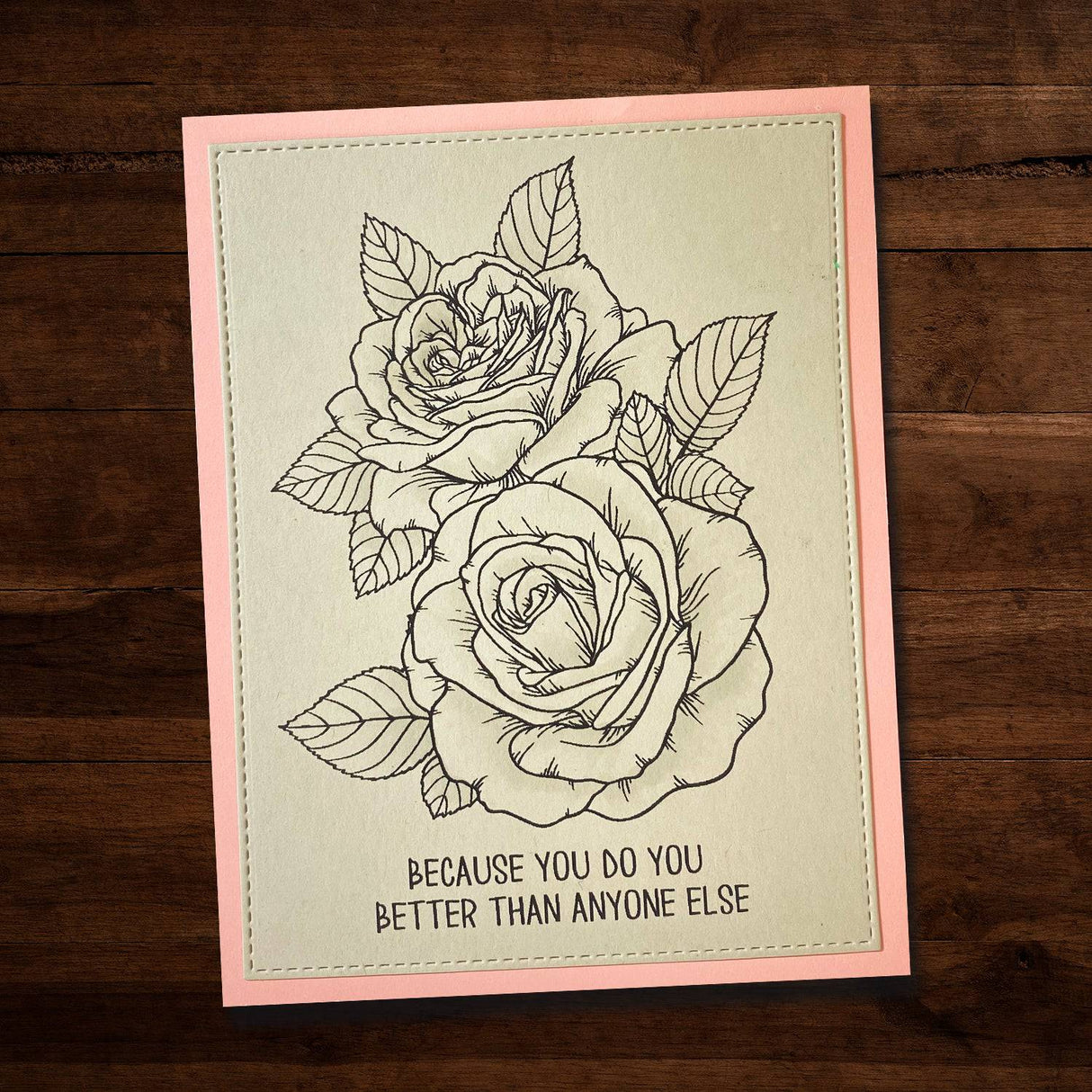 Sketchy Roses 4x6" Clear Stamp Set 18636 - Paper Rose Studio