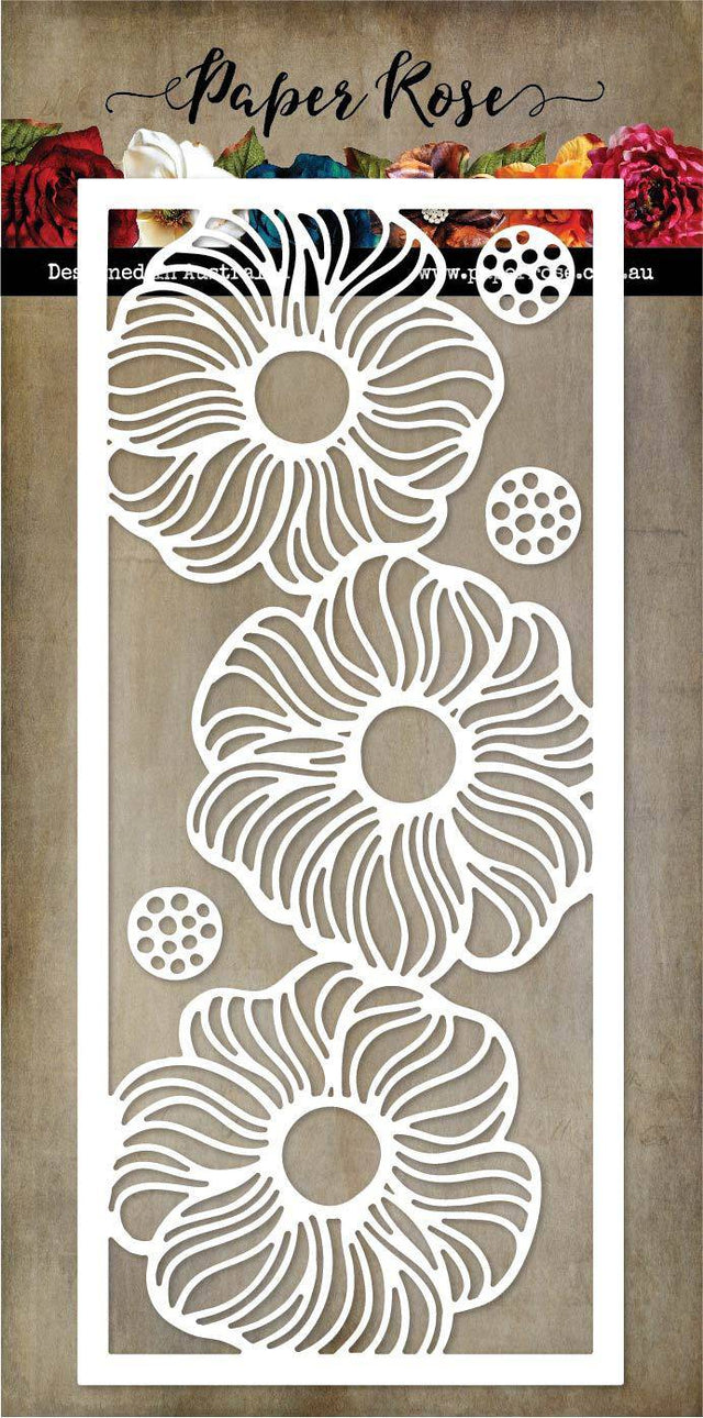 Slimline Zen Blooms Metal Cutting Die 21195 - Paper Rose Studio