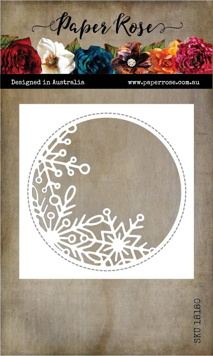 Snowflake Circle Metal Die 18180 - Paper Rose Studio