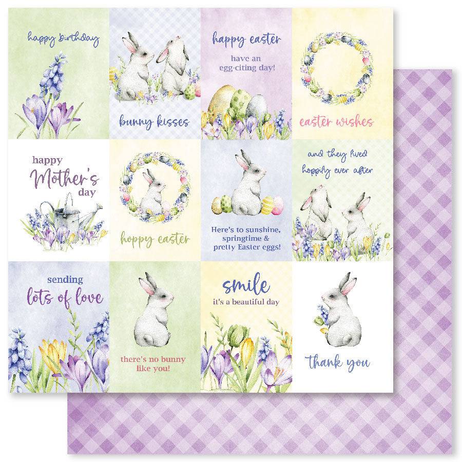 Spring Bunnies A 12x12 Paper (12pc Bulk Pack) 29476 - Paper Rose Studio