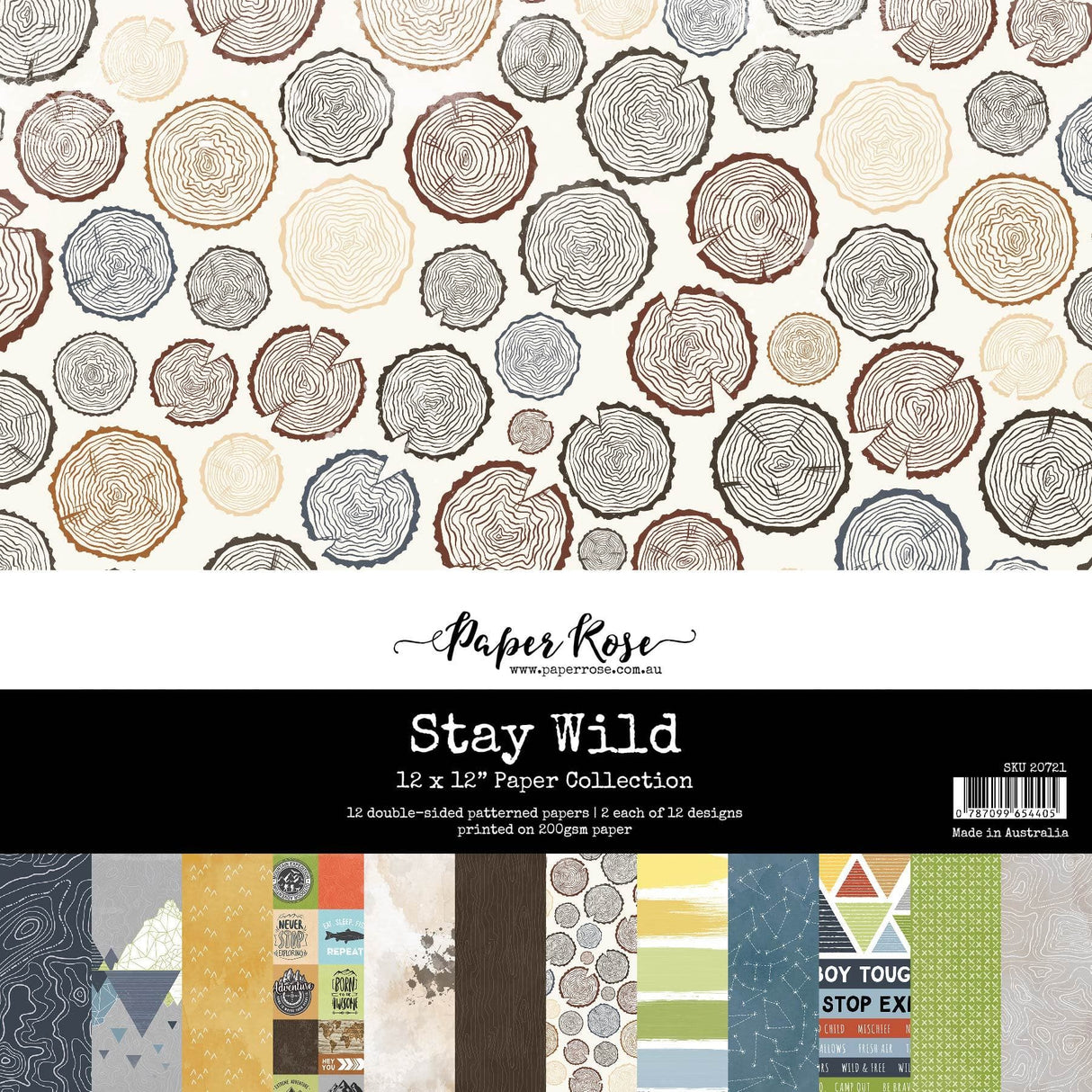 Stay Wild 12x12 Paper Collection 20721 - Paper Rose Studio