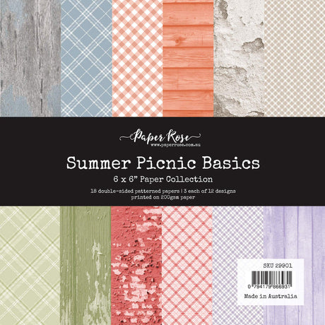 Summer Picnic Basics 6x6 Paper Collection 29901 - Paper Rose Studio