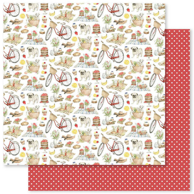 Summer Picnic Patterns C 12x12 Paper (12pc Bulk Pack) 29937 - Paper Rose Studio