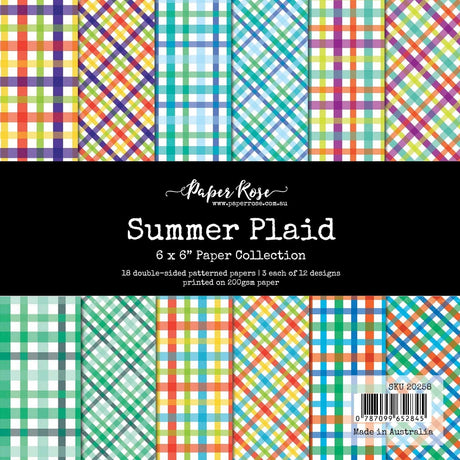 Summer Plaid 6x6 Paper Collection 20258 - Paper Rose Studio