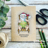 Summer Santa 4x4" Clear Stamp Set 20715 - Paper Rose Studio