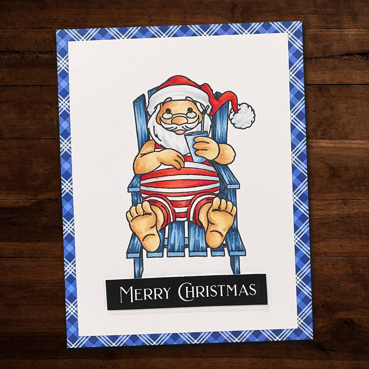 Summer Santa 4x4" Clear Stamp Set 20715 - Paper Rose Studio