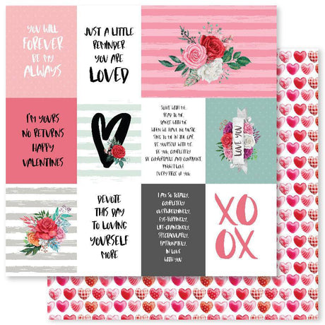 Sweet Hugs D 12x12 Paper (12pc Bulk Pack) 25009 - Paper Rose Studio