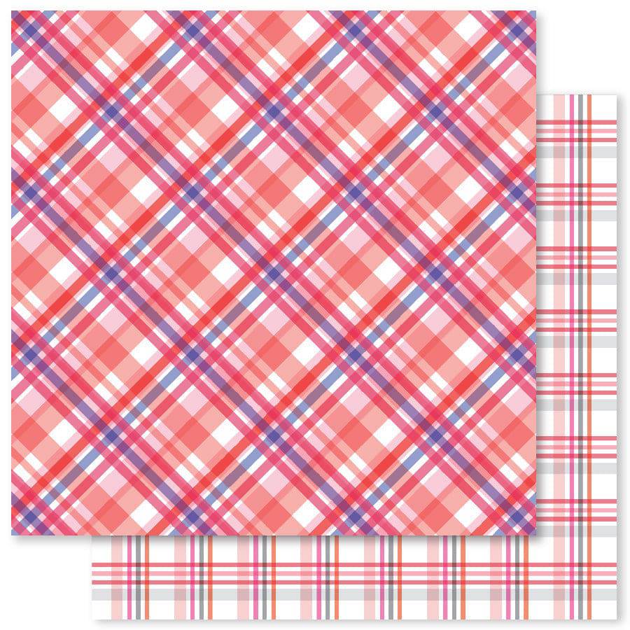 Sweet Plaids F 12x12 Paper (12pc Bulk Pack) 25039 - Paper Rose Studio