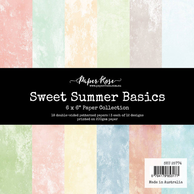 Sweet Summer Basics 6x6 Paper Collection 25774 - Paper Rose Studio