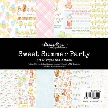 Sweet Summer Party 6x6 Paper Collection 25750 - Paper Rose Studio