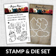 Merry Little Christmas Ornaments 4x6" STAMP & DIE SET DISCONTINUED 18345 18346 - Paper Rose Studio