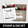 Create Words 4x4" CLEAR STAMP & DIE SET 17997 18018 DISCONTINUED - Paper Rose Studio