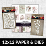 Boho Wedding 12x12 Paper Collection & Metal Die Bundle 29101 24664 20787