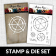 Arty Love Colour Wheel 4x6" CLEAR STAMP & DIE BUNDLE 18021 17994 DISCONTINUED - Paper Rose Studio