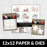 Home for Christmas 12x12 Paper Collection & Metal Die Bundle 26725 22468 22162