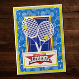 Tennis Racket & Ball Metal Cutting Die 20126 - Paper Rose Studio