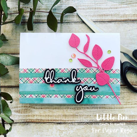 Thank You Fine Script Layered Metal Cutting Die 20907 - Paper Rose Studio