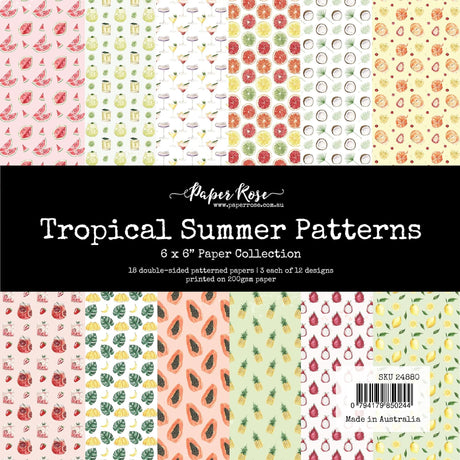 Tropical Summer Patterns 6x6 Paper Collection 24880 - Paper Rose Studio