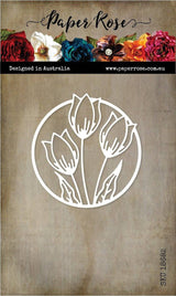 Tulip Circle Metal Cutting Die 18682 - Paper Rose Studio