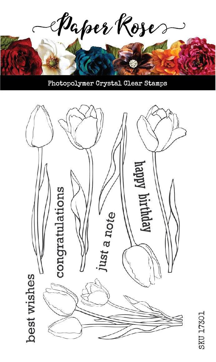 Tulips Clear Stamp Set 17301 - Paper Rose Studio