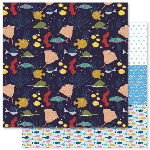 Underwater Adventure A 12x12 Paper (12pc Bulk Pack) 22678 - Paper Rose Studio