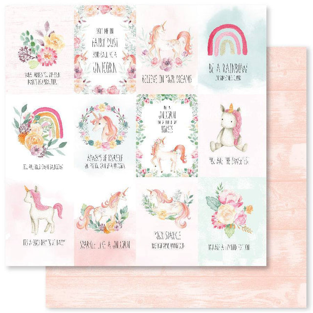 Unicorn Party A 12x12 Paper (12pc Bulk Pack) 24571 - Paper Rose Studio