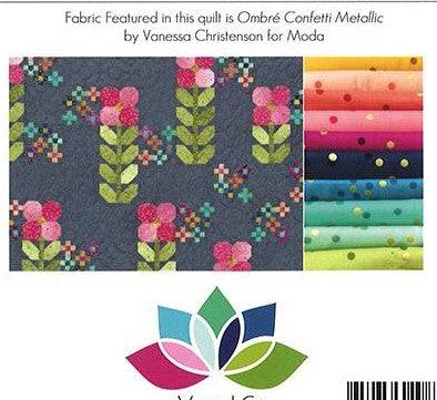 Walk in the Park Quilt Kit - Moda Ombre Confetti Metallic by V&A - Paper Rose Studio