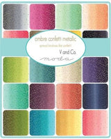 Walk in the Park Quilt Kit - Moda Ombre Confetti Metallic by V&A - Paper Rose Studio