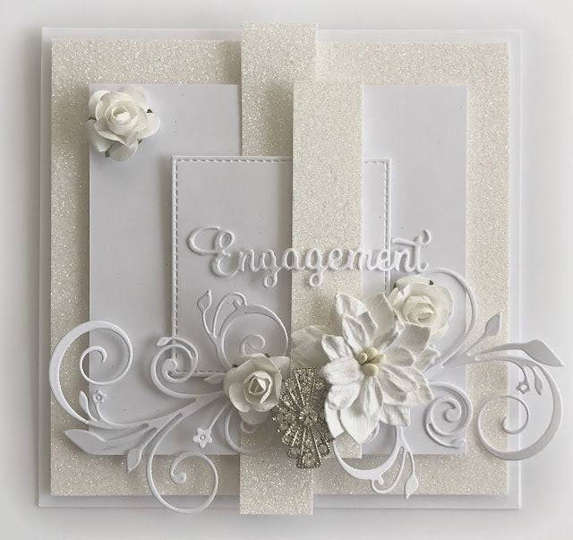 Wedding Engagement Small Metal Cutting Die 16904 - Paper Rose Studio