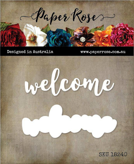 Welcome Layered Metal Cutting Die 18240 - Paper Rose Studio