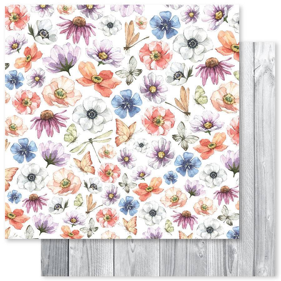 Wildflower Field F 12x12 Paper (12pc Bulk Pack) 24700 - Paper Rose Studio