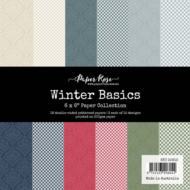 Winter Basics 6x6 Paper Collection 22915 - Paper Rose Studio
