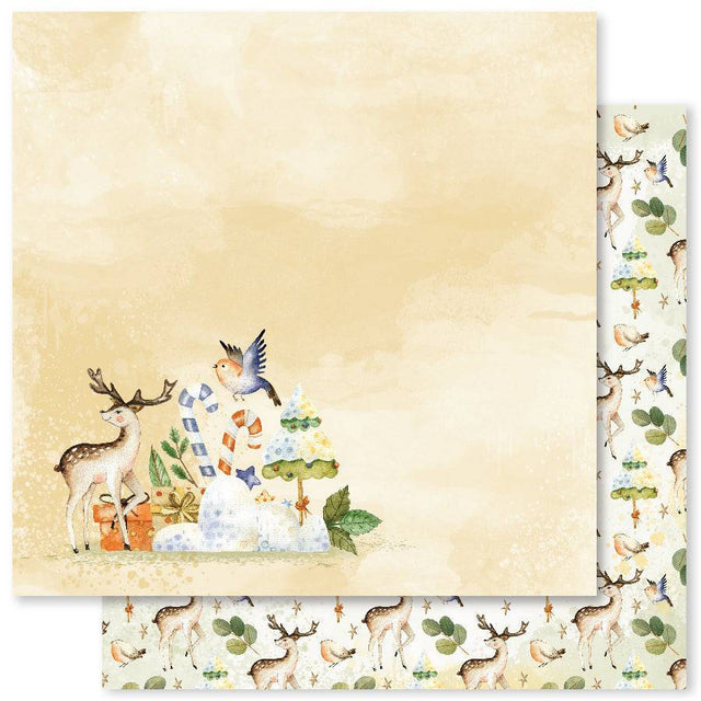 Winter Woodland B 12x12 Paper (12pc Bulk Pack) 23395 - Paper Rose Studio