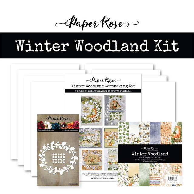 Winter Woodland Cardmaking Kit 23833 - Paper Rose Studio