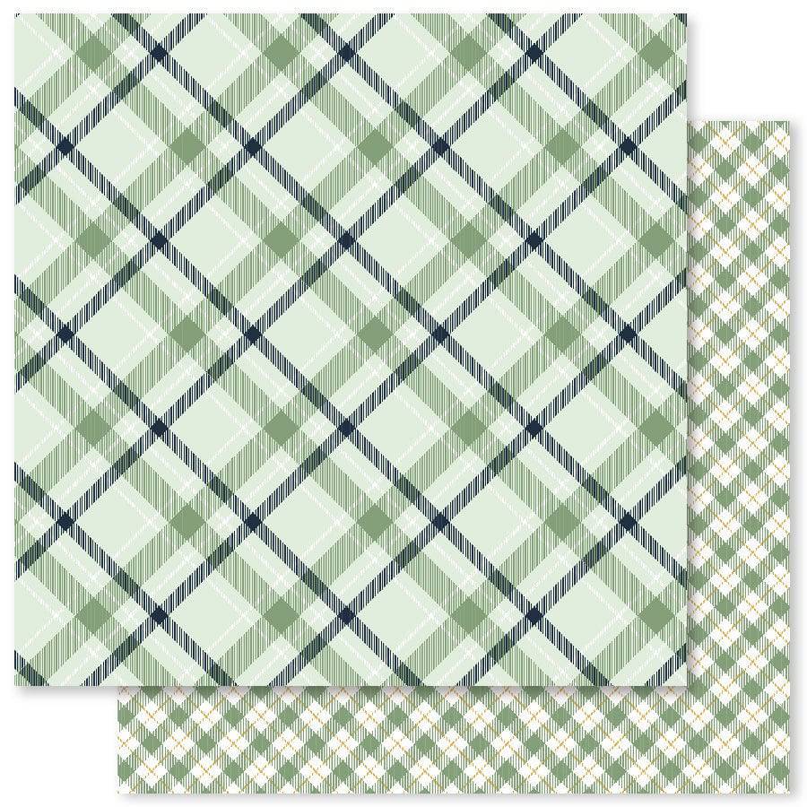 Winter Woodland Plaids F 12x12 Paper (12pc Bulk Pack) 23896 - Paper Rose Studio