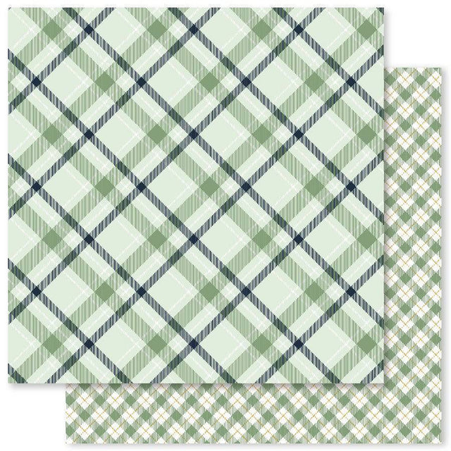 Winter Woodland Plaids F 12x12 Paper (12pc Bulk Pack) 23896 - Paper Rose Studio