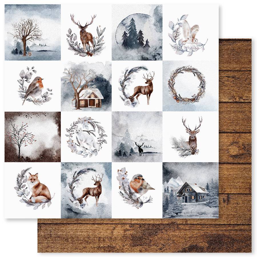 Winter Woods A 12x12 Paper (12pc Bulk Pack) 24346 - Paper Rose Studio