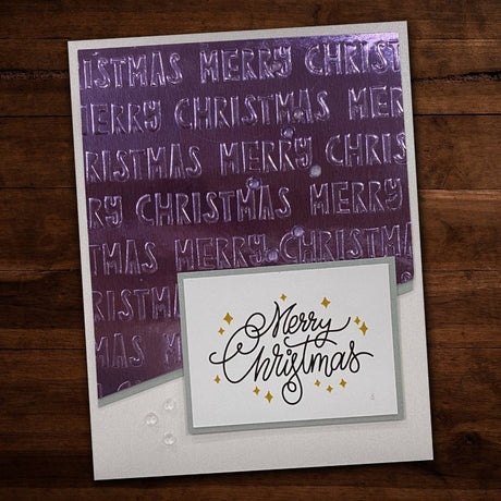 Wonky Merry Christmas Text 6x6" Stencil 22435 - Paper Rose Studio