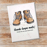 Work Boots 4x4" Clear Stamp Set 18330 - Paper Rose Studio