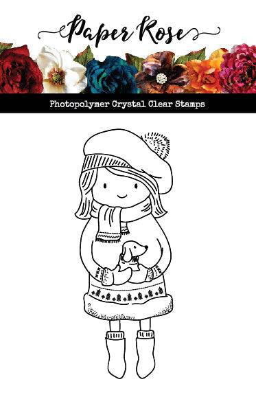 Little Puppy Girl Clear Stamp 23362 - Paper Rose Studio