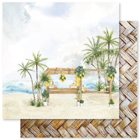 Tropical Resort D 12x12 Paper (12pc Bulk Pack) 24847 - Paper Rose Studio
